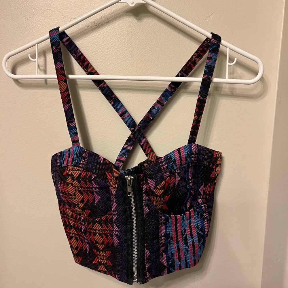 Aztec crop top